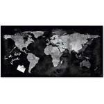 Tableaux design Sigel en verre imprimé carte du monde en promo 