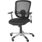 SIGMA Chaise de bureau SC 401, PP / Nylon / Mesh, 72.5 x 70 x 92 cm, avec hauteur d'assise réglable , noir / argenté - noir multi-matériau 714917