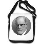 Sigmund Freud Thug Life Meme Sac à bandoulière pour lunettes Blanc, blanc, Taille unique