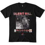 T-shirts basiques noirs en coton Silent Hill à capuche Taille XXL classiques pour homme 