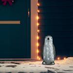 Décorations de Noël VidaXL blanches à motif pingouins 