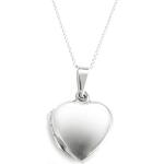 Silverly Médaillon Toit ouvrant femmes .925 Love Heart Locket Necklace Cadres