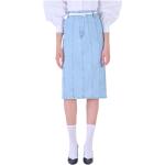 Jupes longues Silvian Heach bleues en denim pour fille de la boutique en ligne Miinto.fr avec livraison gratuite 