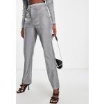 Pantalons taille haute gris acier à paillettes Taille XXS pour femme 