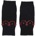 Gants Simone Rocha noirs en coton à strass Tailles uniques pour femme 