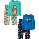 Pyjamas en polaire turquoise en polaire à motif ours look fashion pour garçon de la boutique en ligne Amazon.fr 