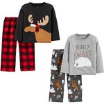Pyjamas en polaire gris foncé à carreaux en polaire à motif animaux Taille 12 mois look fashion pour garçon de la boutique en ligne Amazon.fr 