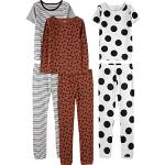Pyjamas marron à rayures lot de 3 Taille 6 ans look fashion pour fille de la boutique en ligne Amazon.fr 
