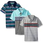 Polos à rayures bleu marine à rayures à motif USA lot de 3 look fashion pour garçon de la boutique en ligne Amazon.fr 