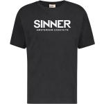 T-shirts col rond Sinner noirs en coton à motif Amsterdam à manches courtes à col rond Taille XXL classiques pour homme 