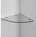 SIRHONA Etagères en verre trempé 8MM-épaisse Support Mural Triangulaire, étagère murale simple pour cabines de douche, étagères de rangement de cuisine