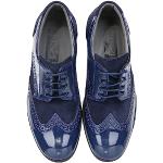 Chaussures oxford de mariage Sirri bleu marine en daim à lacets Pointure 23 rétro pour garçon 