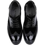 Chaussures casual de mariage Sirri noires en daim à lacets Pointure 32 rétro pour garçon 