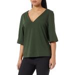 Sisley T- Shirt 3I1XL4161, Dark Green 22M, XS Femme