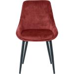 Galettes de chaise SIT Möbel rouges en velours 