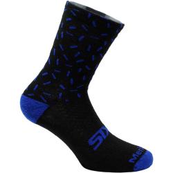 Sixs Merino, chaussettes 40-43 Noir/Bleu Noir/Bleu