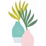 Sizzix Bigz L Die Vase & Feuillage par Jennifer Ogborn | 665903 |Chapitre 2 2022, Papier Métal, Multicolor, Taille Unique