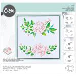 Sizzix Making Tool Layered Stencil 6"X6" By Olivia Rose-Floral Borders 665875