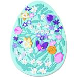 Sizzix Thinlits Die Set 15PK Intricate Floral Easter Egg by Jenna Rushforth, Plastique, Multicolor, Taille Unique