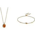 Skagen - Collier à pendentifs Sea Glass et bracelet Honey Glass pour femmes