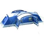 Skandika Tente familiale Nimbus pour 12 Personnes | Tente de Camping avec Technologie Sleeper, 3 cabines Noires, avec/sans Tapis de Sol Cousu, étanche, Colonne d'eau 5000 mm, Hauteur 2,15 m
