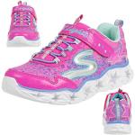 Chaussures de sport Skechers Sport roses en textile Pointure 28 look fashion pour fille 