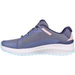 Chaussures de randonnée Skechers bleues en caoutchouc vegan étanches à lacets Pointure 37,5 look casual pour femme 