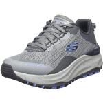 Chaussures de randonnée Skechers bleus clairs en fil filet vegan étanches à lacets Pointure 35 look casual pour femme 