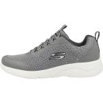 Chaussures de sport Skechers grises en fil filet Pointure 48 look fashion pour homme en promo 