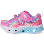 Chaussures de randonnée Skechers Heart Lights roses Pointure 29 look casual pour fille en promo 