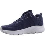 Chaussures Skechers Arch Fit bleues en cuir synthétique en cuir résistantes à l'eau Pointure 43 look fashion pour homme en promo 