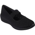 Chaussures casual Skechers noires Pointure 41 avec un talon jusqu'à 3cm look casual pour femme en promo 