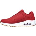 Chaussures de sport Skechers Uno rouges Pointure 43 look fashion pour homme 