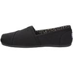 Sandales plates Skechers Bobs noires en caoutchouc vegan Pointure 38,5 look casual pour femme 