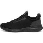 Chaussures de sport Skechers noires en tissu Pointure 46 look fashion pour homme en promo 