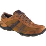 Chaussures Skechers Diameter marron en cuir pour homme 