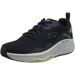 Skechers Homme D'LUX Fitness Basket, Navy Mesh/Synthetic/Lime Trim, 40 EU