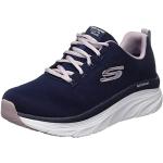 Chaussures de sport Skechers D'Lux Walker bleu marine à motif fleurs vegan imperméables Pointure 37,5 look casual pour femme 