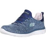 Baskets basses Skechers Dynamight bleues look casual pour femme 