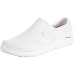 Chaussures d'automne Skechers Flex advantage blanches en cuir résistantes à l'eau Pointure 44 look casual pour homme en promo 