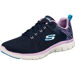 Chaussures de sport Skechers Flex Appeal 4.0 bleu marine vegan lavable en machine Pointure 40 look fashion pour femme en promo 