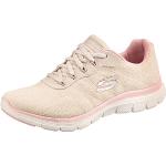 Chaussures de sport Skechers Flex Appeal 4.0 roses vegan lavable en machine Pointure 39 look fashion pour femme en promo 