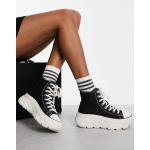 Baskets plateforme Skechers Street noires en toile à lacets Pointure 41 look casual pour femme en promo 