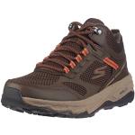 Chaussures de randonnée Skechers marron en cuir synthétique étanches Pointure 46 look fashion pour homme en promo 