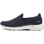 Chaussures de sport Skechers GOwalk 6 bleu marine en tissu Pointure 43 look fashion pour homme en promo 