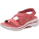 Sandales plates Skechers Arch Fit rouges Pointure 36 look fashion pour femme 