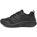 Skechers MICROSPEC Quick Sprint Sneaker, Black Textile & Trim, 27.5 EU