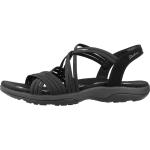 Sandales plates Skechers noires Pointure 41 look fashion pour femme 
