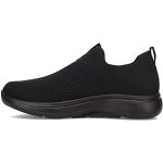 Chaussures de sport Skechers noires en tissu Pointure 48 look fashion pour homme en promo 