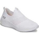 Chaussures Skechers Ultra Flex blanches en caoutchouc vegan à élastiques Pointure 39 pour femme 